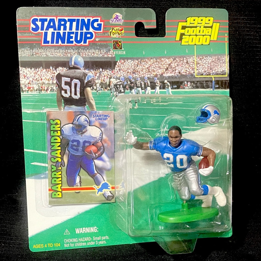 1999-00 Starting Lineup BARRY SANDERS Detroit Lions Figure